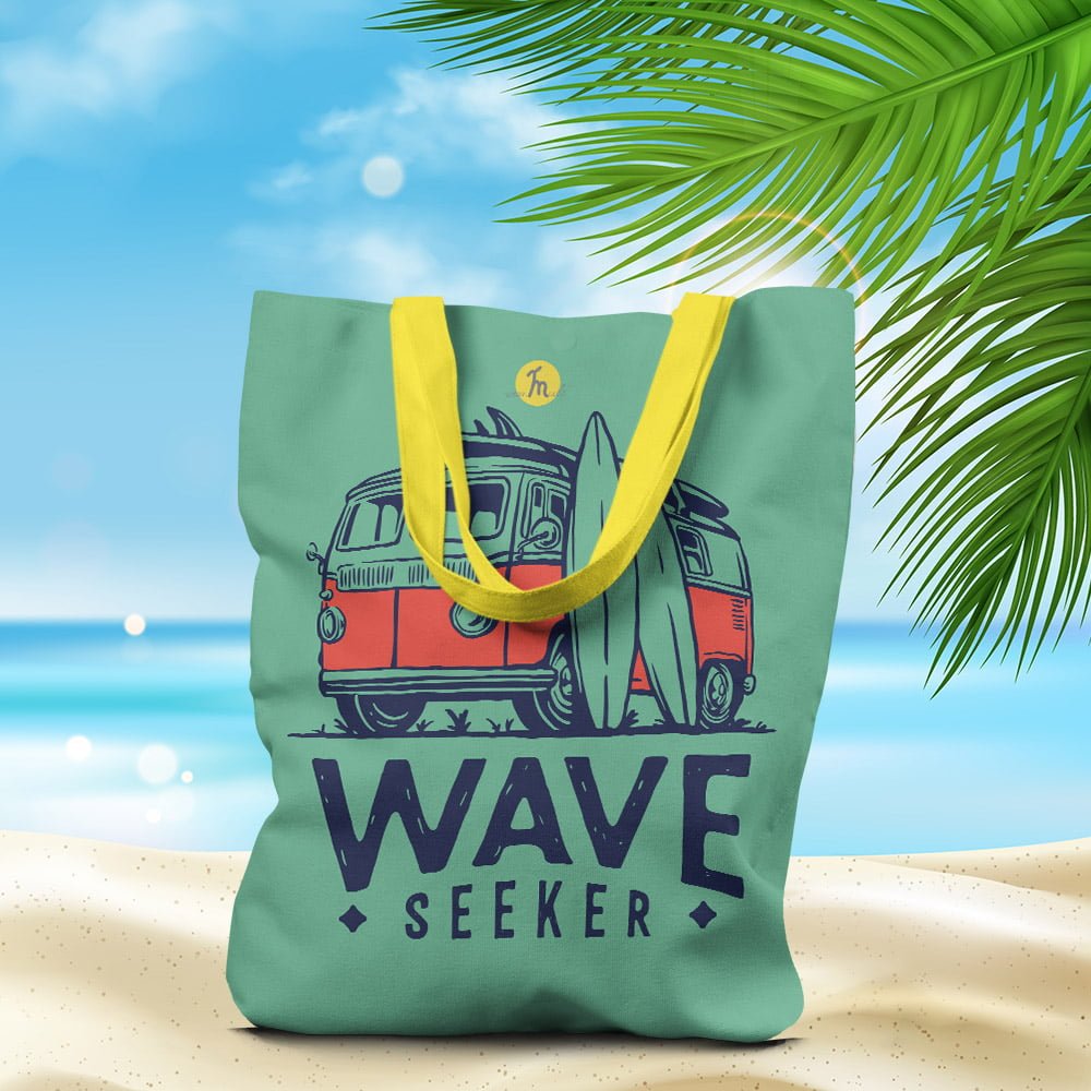 Alaplaya | Geantă de plajă căptușită MuleWear Hello Summer Wave Seeker