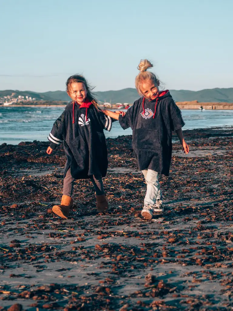 Alaplaya | Poncho de plajă Copii Saint Jacques Poncho Blue Line Kids